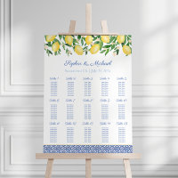 Capri Lemons 15 Tables Wedding Seating Plan