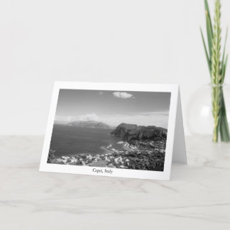 Capri Marina Black & White Card