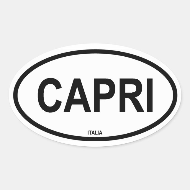 CAPRI OVAL STICKER (Front)
