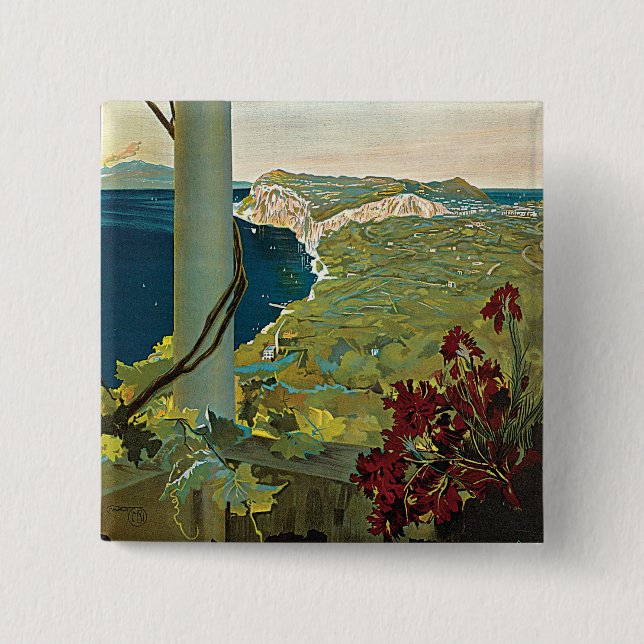 Capri Pinback Button (Front)