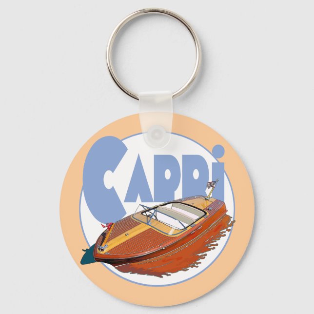 Capri Powerboat Keychain (Front)