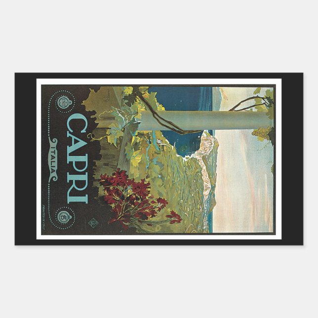 Capri Rectangular Sticker (Front)