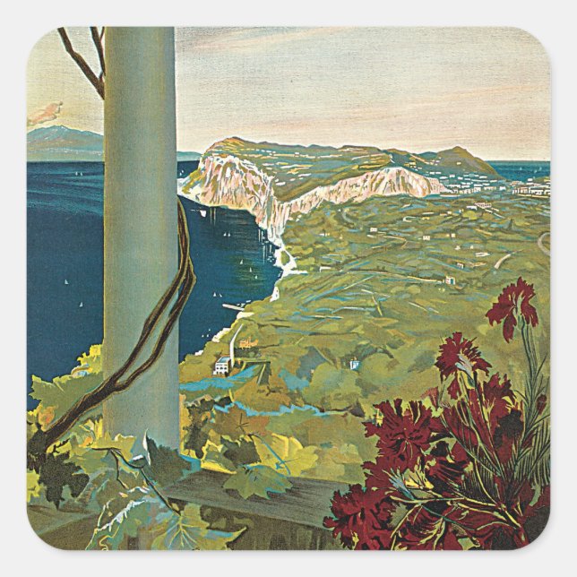 Capri Square Sticker (Front)