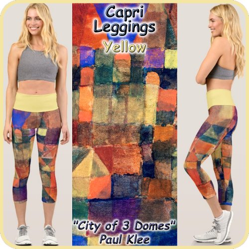 CAPRI STYLE LEGGINGS _ 3 Domes _ Paul Klee Art