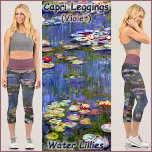 CAPRI STYLE LEGGINGS -Water Lillies" -Claude Monet<br><div class="desc">An image of "Water Lillies" by Claude Monet is featured on these colorful Leggings. Available in five women's sizes (XS, S, M, L, XL). See "About This Product" description below for general sizing and product info, The image covers the entire pair of leggings by default except for the high waistband....</div>