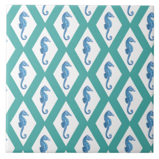 Capri Turquoise Argyle Ceramic Tile