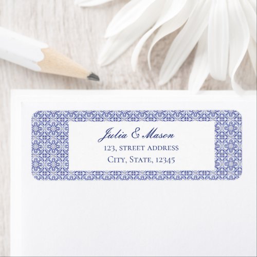 Capri  Wedding Envelope Return Address Label