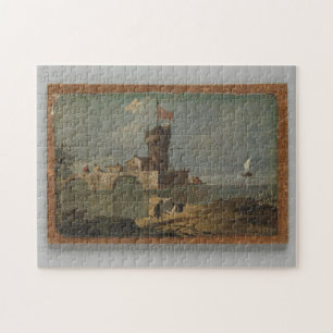 Capriccio with a Circular Tower fine art Jigsaw Puzzle