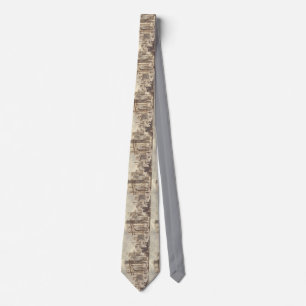 Capriccio with a Roman Triumphal Arch Neck Tie