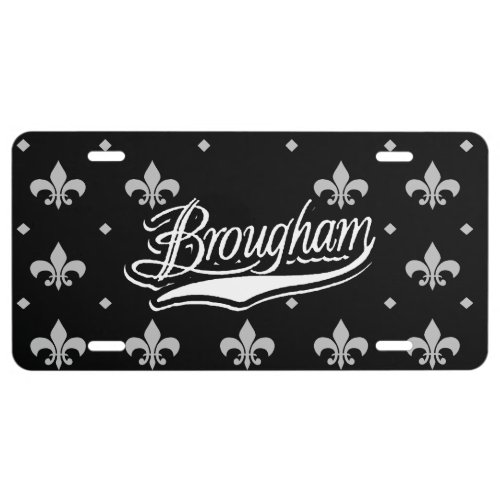 Caprice Brougham Aluminum License Plate