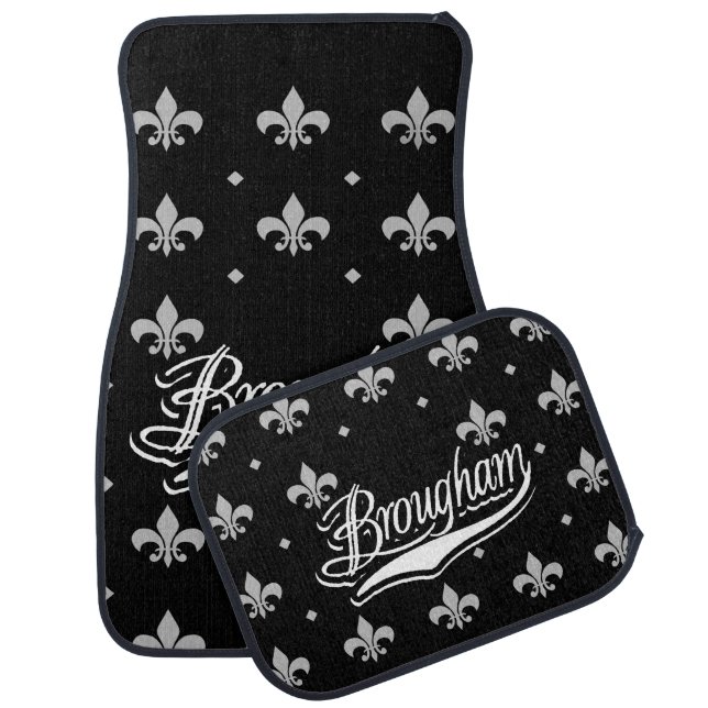 Caprice Brougham Black White Set of Car Mats (Set)