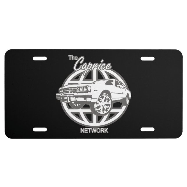 Caprice Network World Wide License Plate (Front)