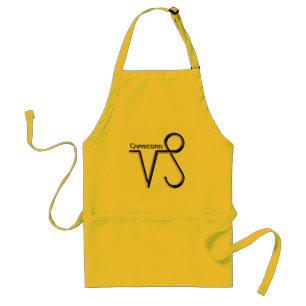 CAPRICORN, Abstract Design of the Zodiac Sign, Adult Apron