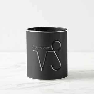 CAPRICORN, Abstract Design of the Zodiac Sign,  Mug