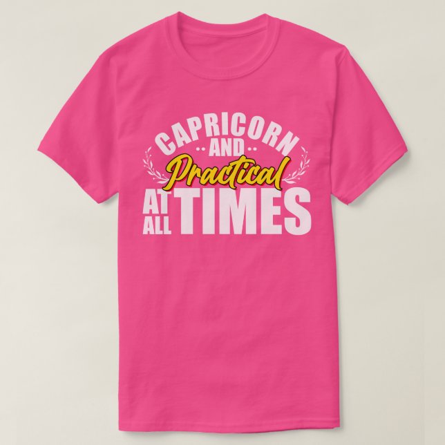 Capricorn And Practical T-Shirt (Design Front)