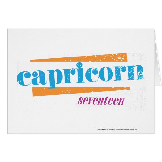 Capricorn Aqua Cards (Front Horizontal)