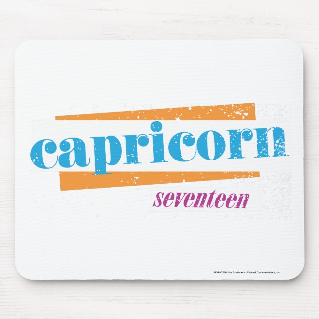 Capricorn Aqua Mouse Pad (Front)