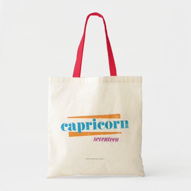 Capricorn Aqua Tote Bag (Front)