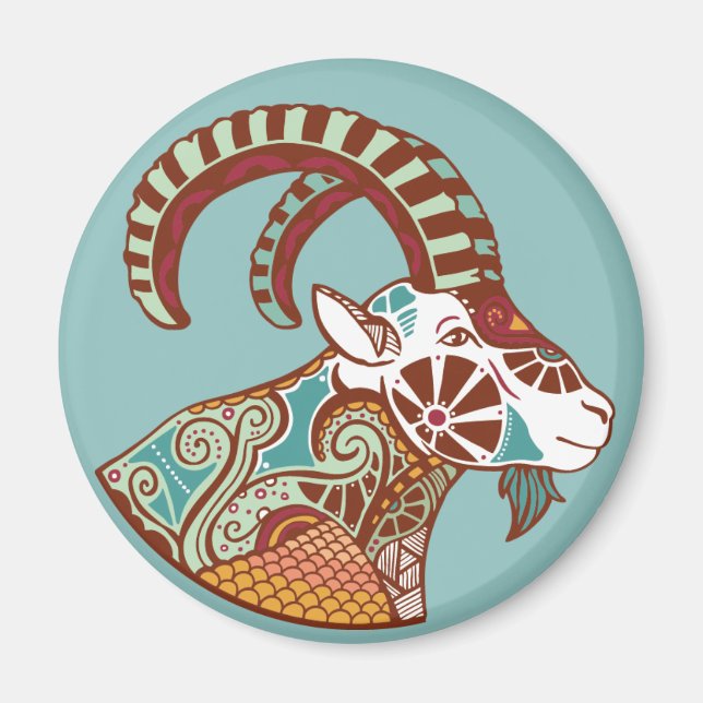 Capricorn Astrological Sign Magnet (Front)