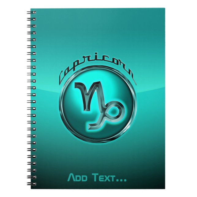 Capricorn Astrological Sign Notebook (Front)