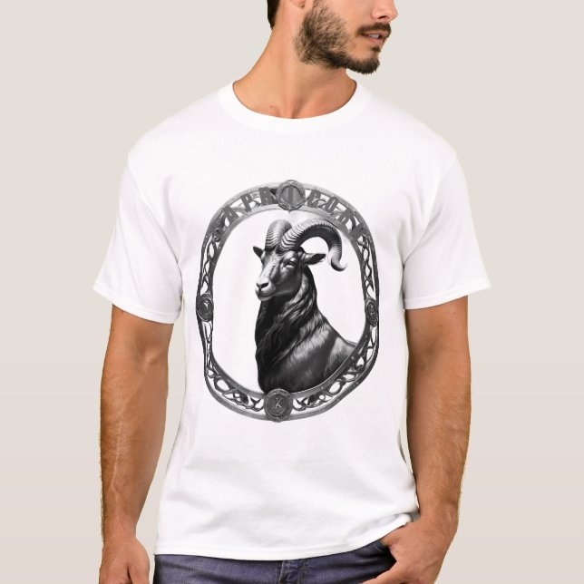 Capricorn Astrological Sign T-Shirt (Front)