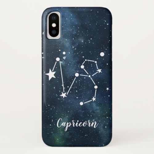 Capricorn  Astrological Zodiac Sign Constellation iPhone XS Case