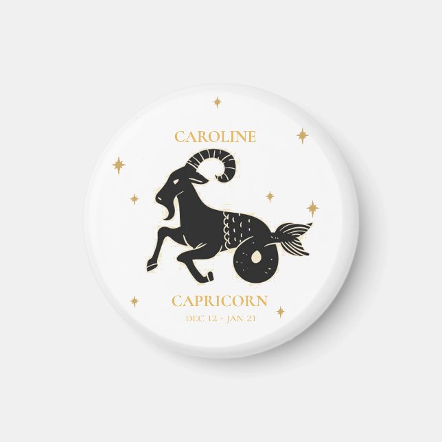 Capricorn  Astrological Zodiac Sign Name Gift Magnet (Front)