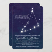 Capricorn Astrology Baby Shower Invitation (Front/Back)