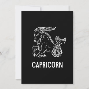Capricorn Astrology Birthday Gift Zodiac Signs Invitation