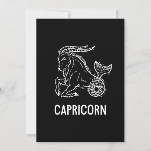 Capricorn Astrology Birthday Gift Zodiac Signs Invitation