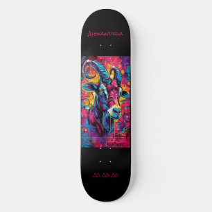 Capricorn Astrology Grafitti Personalise  Skateboard