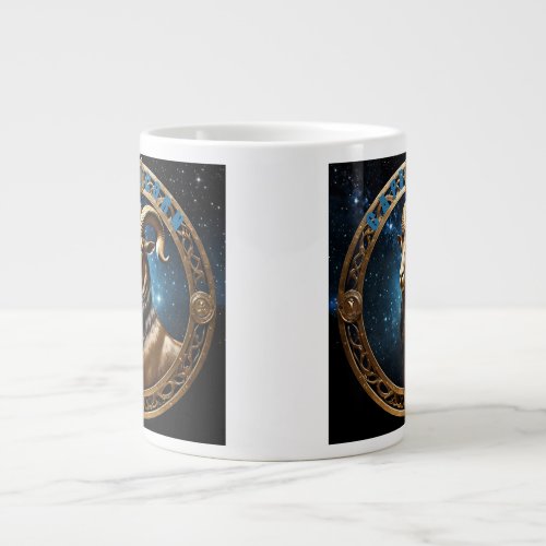 Capricorn astrology sign giant coffee mug