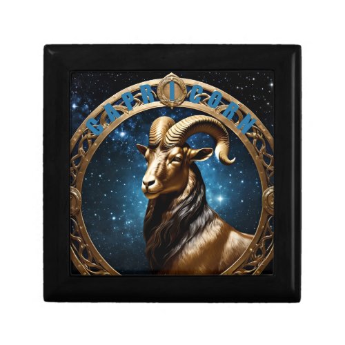 Capricorn astrology sign gift box
