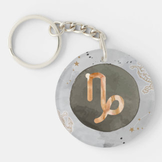 Capricorn Astrology Zodiac Keychain