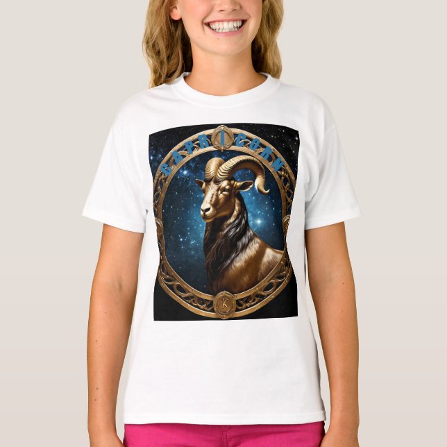 Capricorn astrology Zodiak sign T-Shirt (Front)