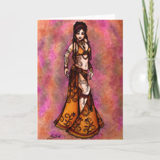 Capricorn Belly Dancer Card