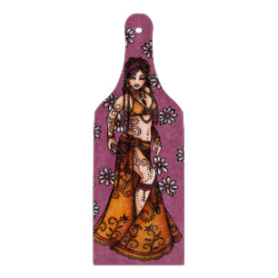 Capricorn Belly Dancer Goddess Zodiac Bellydance Cutting Board
