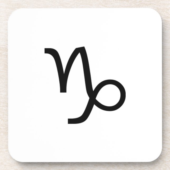 Capricorn Beverage Coaster (Front)
