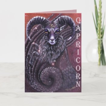 Capricorn Birthday Card by michaelinemcdonald at Zazzle