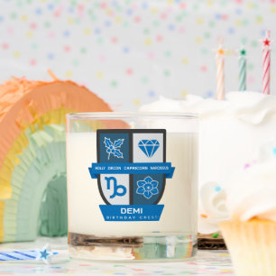 Capricorn Birthday Crest™ December 22-31 Candle