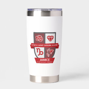 Capricorn Birthday Crest™ for January 1-19 Insulated Tumbler