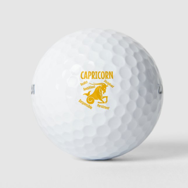 Capricorn Birthday Shirt, Capricorn T-shirt Golf Balls (Front)