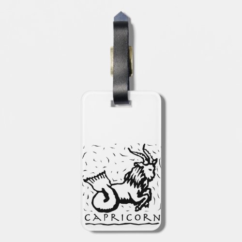 Capricorn Birthday Year Astrological Zodiac Sign Luggage Tag