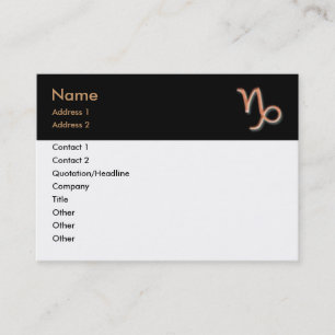 Capricorn Business Card