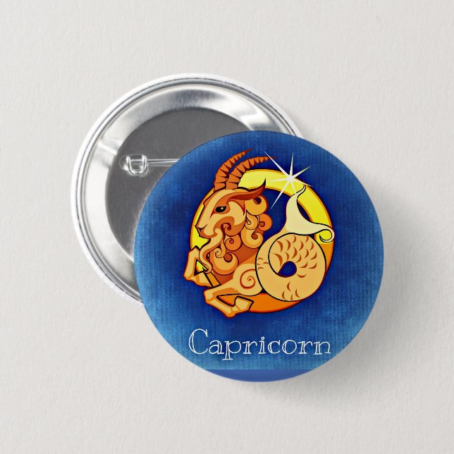 Capricorn Button (Front & Back)