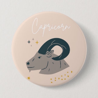 Capricorn button badge