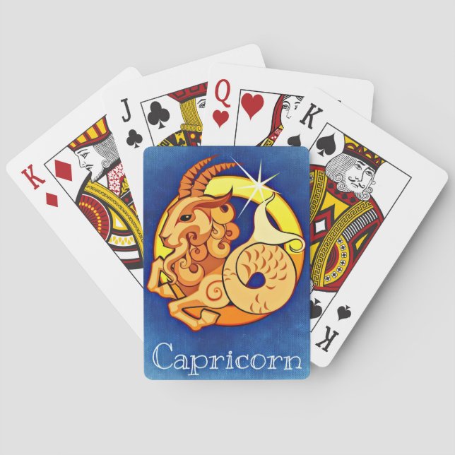 Capricorn, Capricorn Poker Cards (Back)