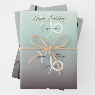 Capricorn Colorstrolgy Birthday Wrapping Paper Sheets