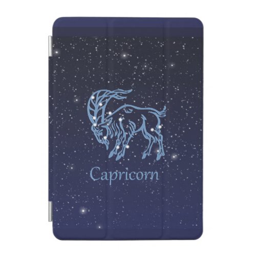 Capricorn Constellation and Zodiac Sign with Stars iPad Mini Cover