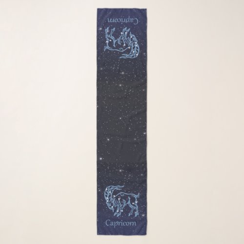Capricorn Constellation and Zodiac Sign with Stars Scarf